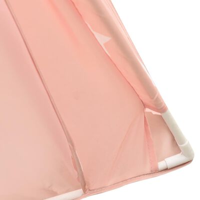 vidaXL Kindertipitent met tas 115x115x160 cm polyester roze