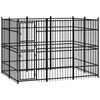 vidaXL Hondenkennel 5,53 m&sup2; staal