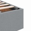 vidaXL Opbergbed met matras Lichtgrijs 100 x 200 cm Polyester