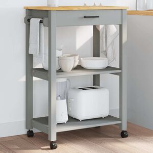vidaXL Keukentrolley MONZA 60x40x88,5 cm massief grenenhout