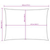 vidaXL Zonnescherm rechthoekig 3x4,5 m oxford stof zwart