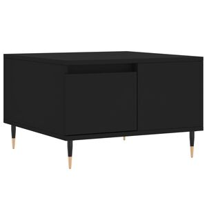 vidaXL Salontafel 55x55x36,5 cm bewerkt hout zwart