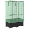 vidaXL Plantenbak verhoogd met kashoes 80x40x138 cm rattanlook