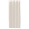 vidaXL Gordijnen voile met doorvoertules 2 st 140x245 cm crèmekleurig