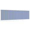 vidaXL Inklapbaar Zonnescherm Blauw en Wit 400 &times; 300 cm