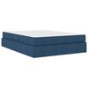 vidaXL Opbergbed met matras met matras Blauw 140 x 200 cm Polyester