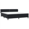 vidaXL Boxspringbed met matrassen 180x220 cm fluweel zwart