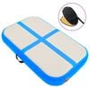 vidaXL Gymnastiekmat met pomp opblaasbaar 60x100x20 cm PVC blauw