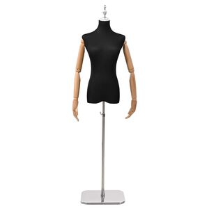 vidaXL Verstelbare mannetje 156-226 cm met basis Vrouw PP Zwart