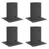 vidaXL Ronde grondanker 4 st Antraciet 15 x 15 x 15 cm Metaal