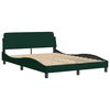 vidaXL Bedframe "Dover" 140x190 cm fluweel donkergroen