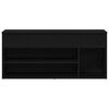 vidaXL Schoenenbank 102x30,5x45 cm spaanplaat zwart eikenkleurig