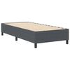 vidaXL Platform bedframe Donkergrijs 100 x 200 cm Stof