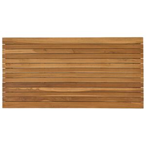 vidaXL Tafelblad 110 x 55 x 3,5 cm Rechthoekig Massief Teakhout