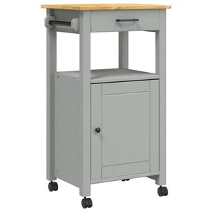 vidaXL Keukentrolley MONZA 48x40x88,5 cm massief grenenhout