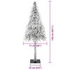 vidaXL Kerstboom met 150 LED met standaard Wit 150 cm PE en staal