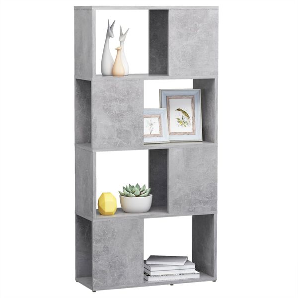 vidaXL Boekenkast/kamerscherm 60x24x124,5 cm betongrijs