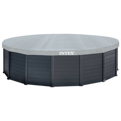 INTEX Zwembadset Graphite Gray Panel bovengronds 478x124 cm