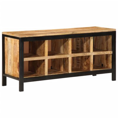 vidaXL Schoenenbankje 110x35x51 cm massief mangohout