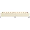 vidaXL Bedframe kunstleer crèmekleurig 90x190 cm