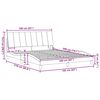 vidaXL Bedframe zonder matras "Hanko" stof taupe 160x200 cm