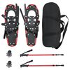 vidaXL 3 in 1 sneeuwschoenen met wandelschoenen Rood en Zwart