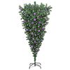 vidaXL Zijwaarts kunstkerstboom met ballenset Groen 180 cm PVC