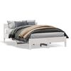 vidaXL Bedframe zonder matras massief grenenhout wit 140x200 cm