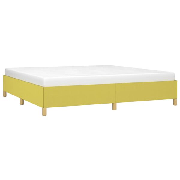 vidaXL Bedframe zonder matras 200x200 cm stof groen