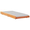 vidaXL Bedframe Wasbruin 100 x 200 cm Massief grenenhout