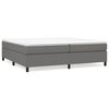 vidaXL Boxspring bed stof donkergrijs 200x200 cm