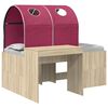 vidaXL Bed met Tunnel 3 st Sonoma eiken en rood Bewerkt hout