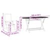 vidaXL Tuin Eetset 5 pcs Antraciet Massief acaciahout