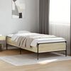 vidaXL Bedframe bewerkt hout en metaal sonoma eikenkleurig 90x190 cm