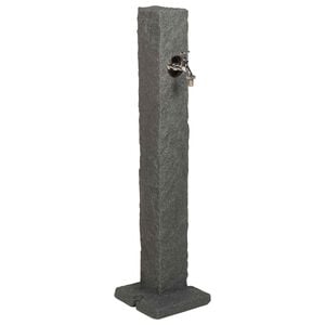 vidaXL Tuin Tanker Antraciet 26 x 26 x 98 cm PE