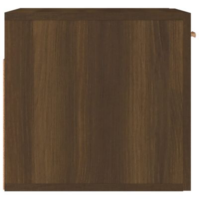 vidaXL Wandkast 80x35x36,5 cm bewerkt hout bruin eikenkleur