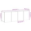 vidaXL Tv-meubels 2 st wandgemonteerd 60x30x41 cm wit