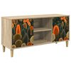 vidaXL Tv-meubel ZAANDAM 102 x 33 x 50 cm Sonoma Bewerkt hout