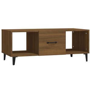 vidaXL Salontafel 102x50x40 cm bewerkt hout bruin eikenkleur