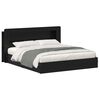 vidaXL Bedframe met opslag met lade Zwart 200 x 200 cm Bewerkt hout