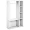 vidaXL Garderobekast Wit 91 x 32 x 150,5 cm
