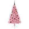 vidaXL Kunstmatig Voorverlicht Kerstboom met 150 LED Roze 150 cm PVC