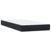 vidaXL Boxspring met matras fluweel zwart 100x210 cm
