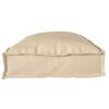 vidaXL Palletkussen voor bank Beige 100 x 40 x 8 cm Oxford stof