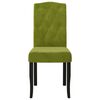 vidaXL Eetkamerstoelen 6 st fluweel lichtgroen