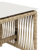 vidaXL Tuinkrukken 4 st met kussens 41x41x36 cm poly rattan beige