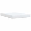 vidaXL Boxspring met matras kunstleer wit 140x190 cm