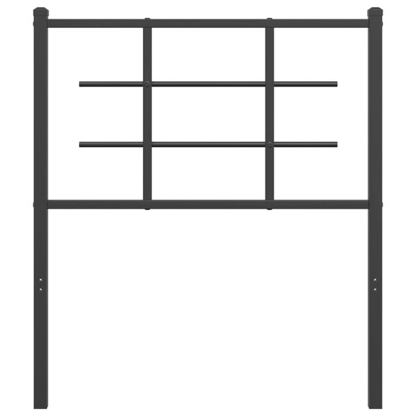 vidaXL Hoofdbord 75 cm metaal zwart
