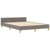 vidaXL Bedframe met hoofdeinde Taupe 140 x 200 cm Stof