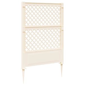 vidaXL Trellis met Spike Wit 99 x 6 x 165 cm PP